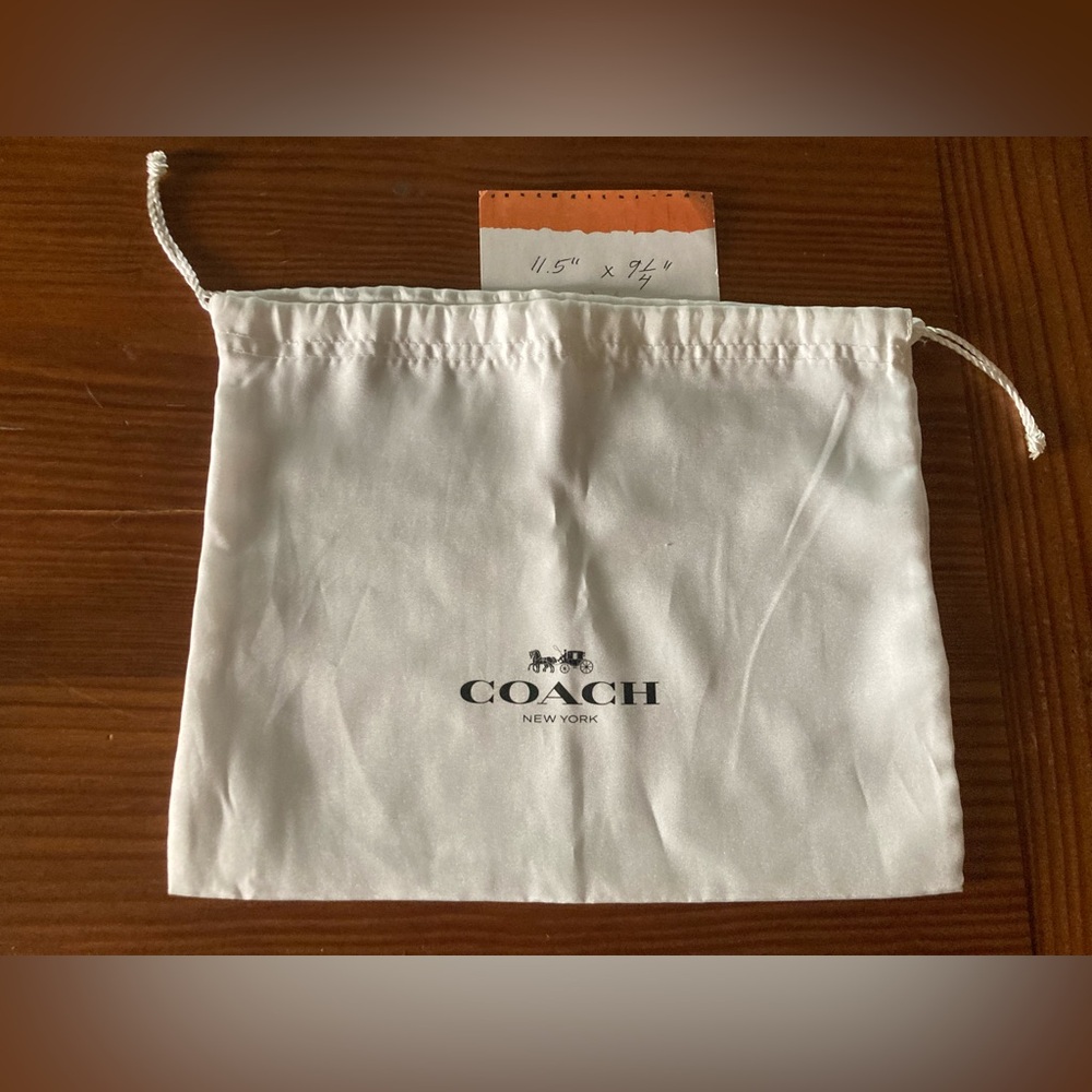 Coach Satin Pouch in White